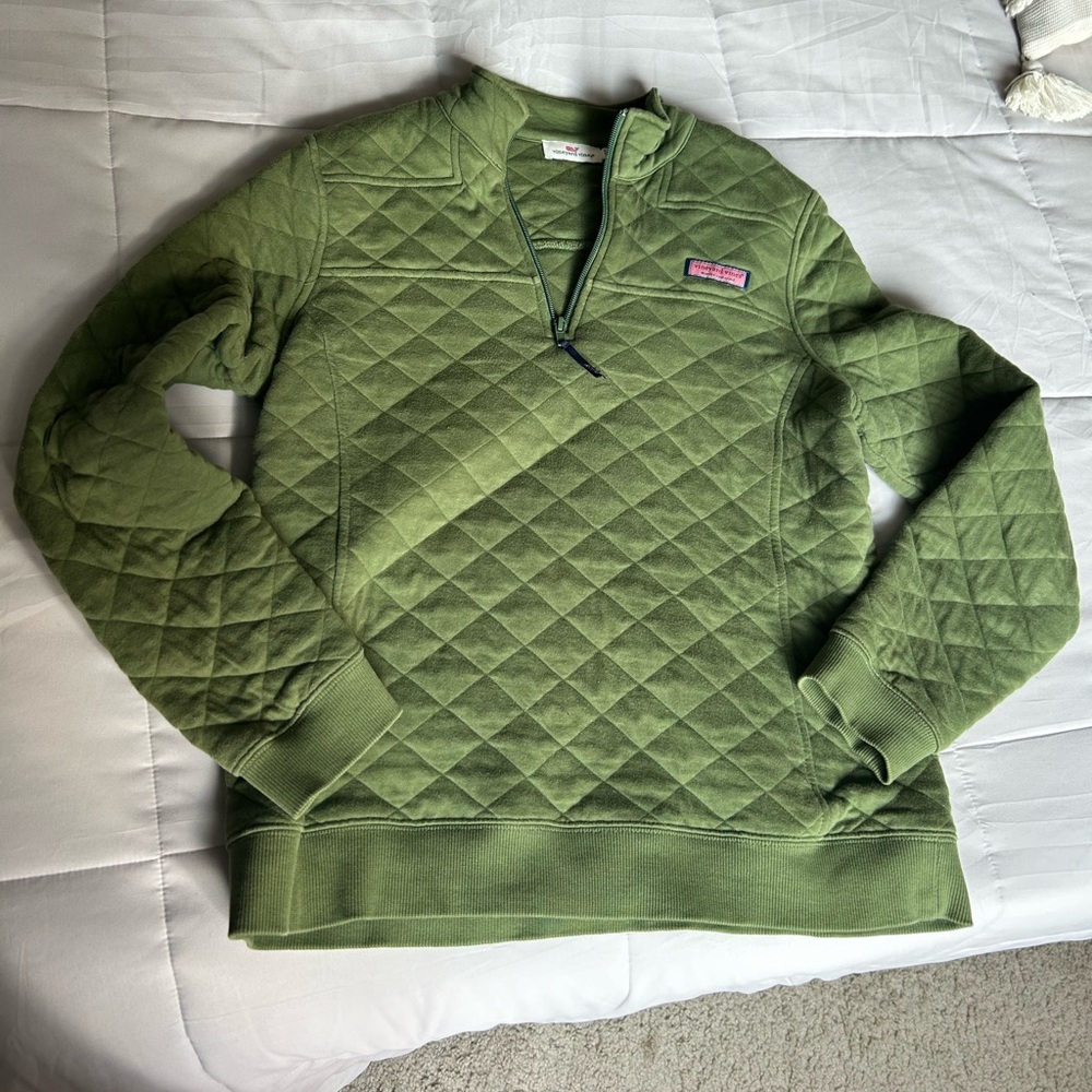 Vineyard Vines Sz M Quilted Pullover
